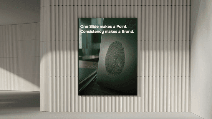 Englische PowerPoint-Markenfolie, erstellt mit offgen